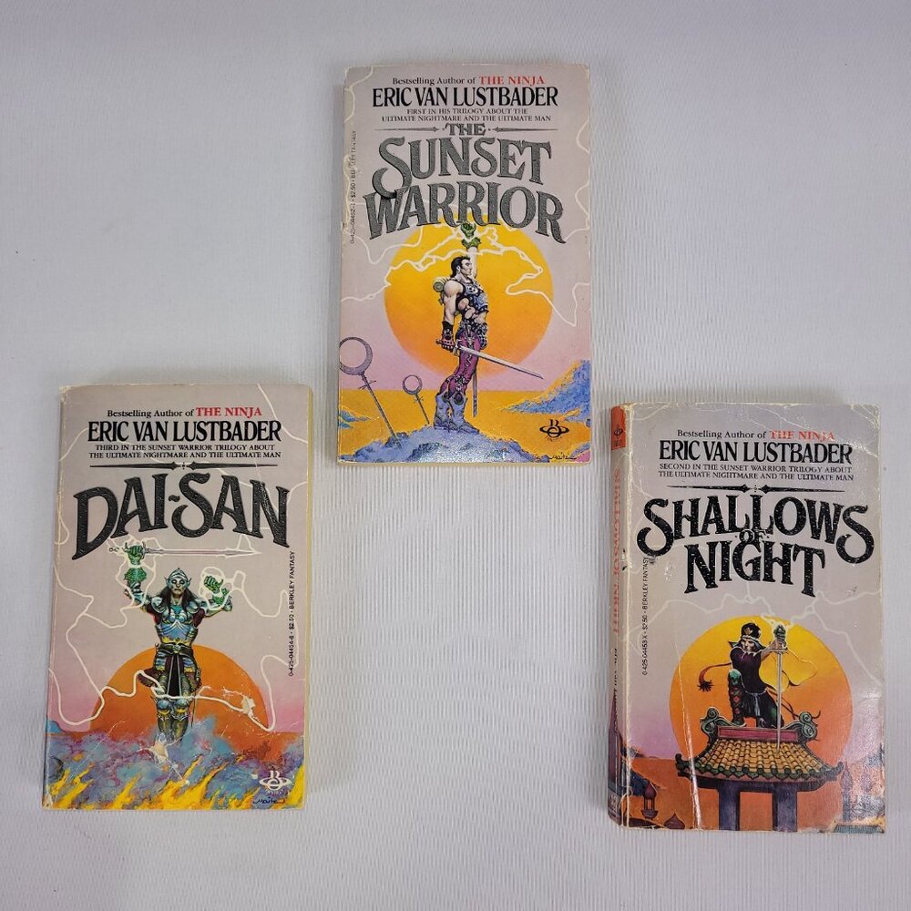 Ultimate Nightmare & Man 3 Book Set Vintage Softcover Eric Van Lustbader Berkley